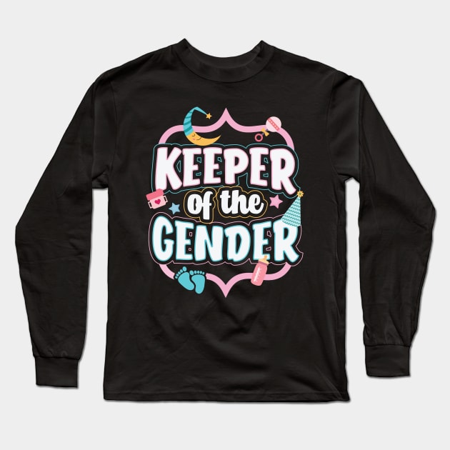 Gender Reveal Keeper of the Gender Long Sleeve T-Shirt by aneisha